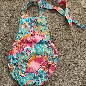 Lilly Pulitzer 12 mos custom romper